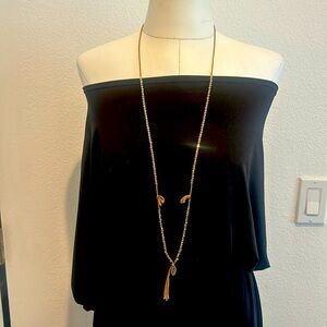 22 inches long tassle beaded necklace